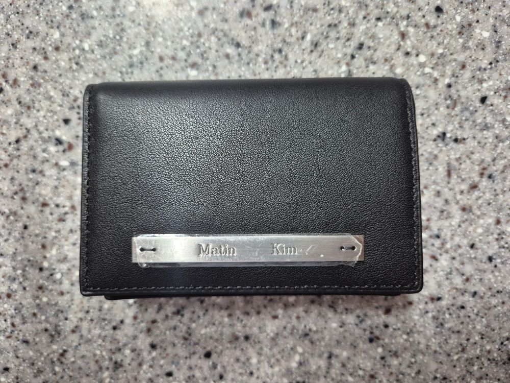 小物 MATIN KIM SLIM L BUSINESS WALLET MUSINSA公式 | MATIN KIM SLIM METAL BUSINESS WALLET IN BLACK