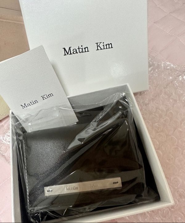 MUSINSA | MATIN KIM SLIM METAL BUSINESS WALLET IN BLACK