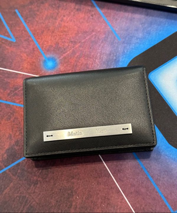 MUSINSA | MATIN KIM SLIM METAL BUSINESS WALLET IN BLACK