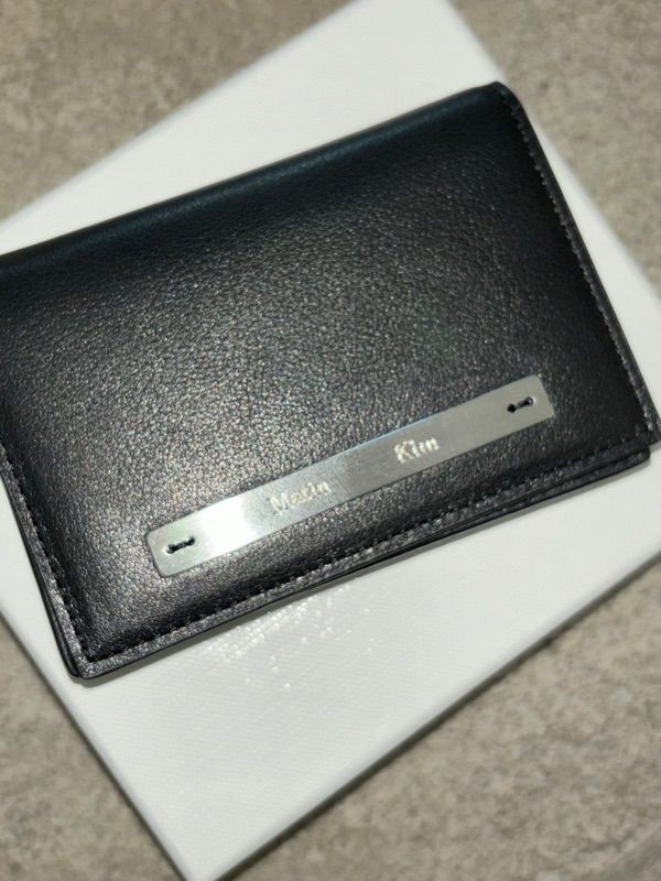 MUSINSA | MATIN KIM SLIM METAL BUSINESS WALLET IN BLACK