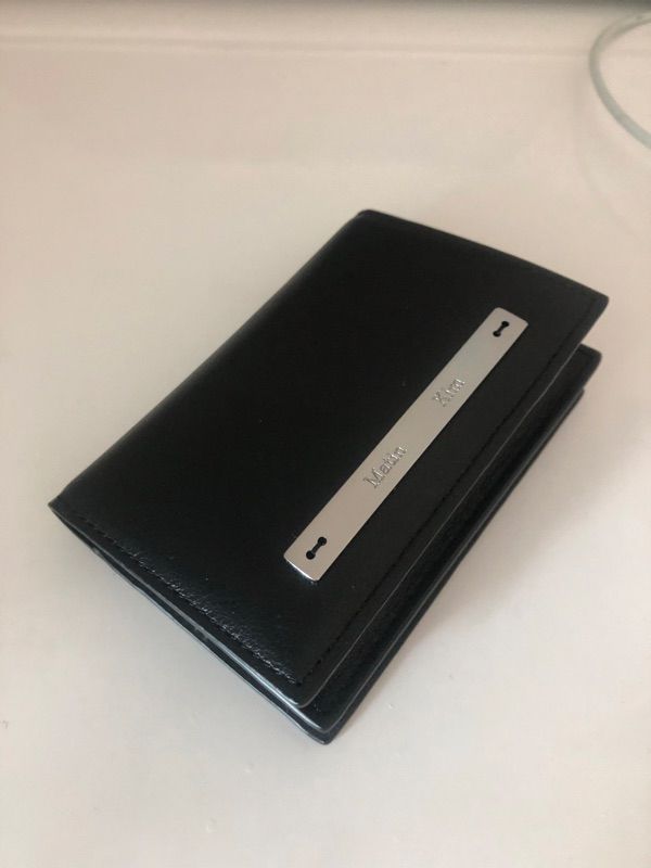 MUSINSA | MATIN KIM SLIM METAL BUSINESS WALLET IN BLACK