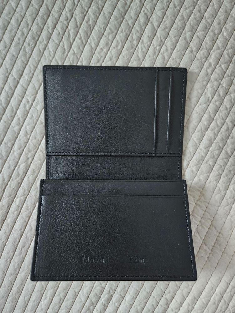MUSINSA | MATIN KIM SLIM METAL BUSINESS WALLET IN BLACK