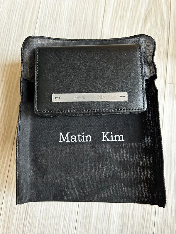 MUSINSA | MATIN KIM SLIM METAL BUSINESS WALLET IN BLACK