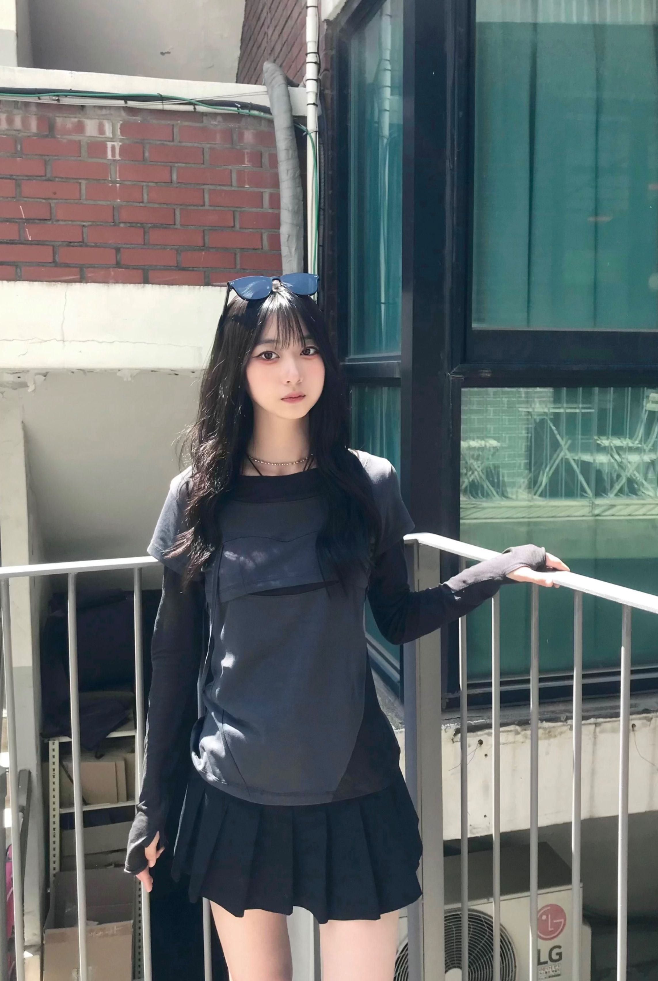 トップス ojos Layered Shoulder Strap MUSINSA公式 | OJOS Layered Shoulder Strap Long Sleeves