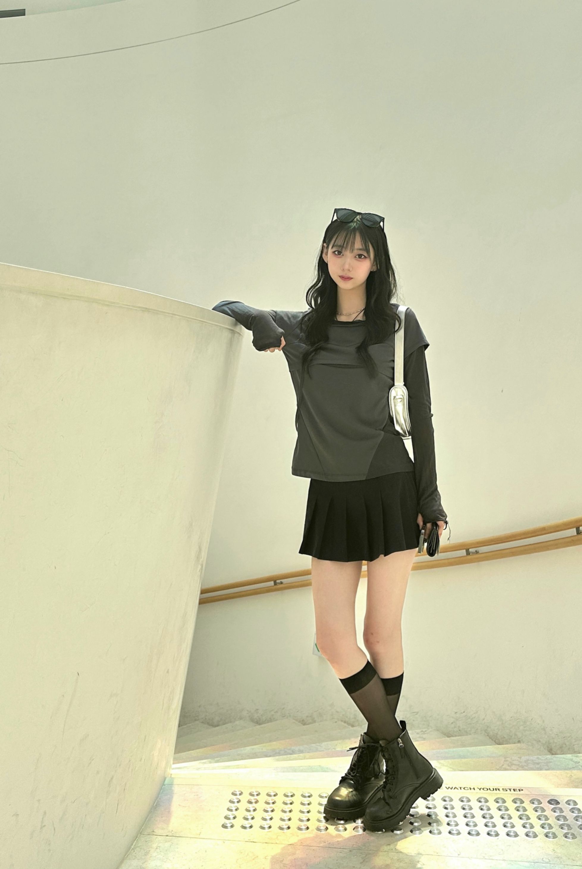 トップス ojos Layered Shoulder Strap MUSINSA公式 | OJOS Layered Shoulder Strap Long Sleeves