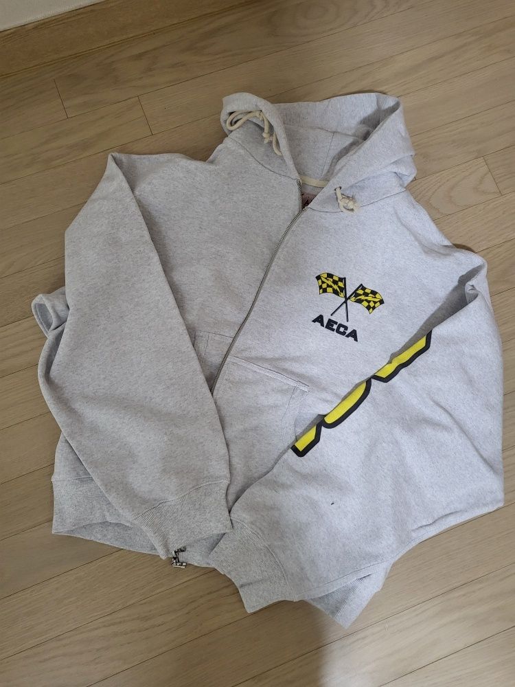MUSINSA公式 | AECA WHITE AECA THUNDER RACING ZIP UP HOODIE