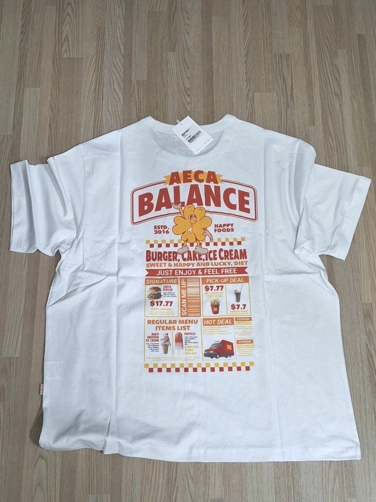AECA WHITE AECA BALANCE SHOP FLYERS Tシャツ 2colors MUSINSA | AECA WHITE AECA BALANCE SHOP FLYERS HALF SLEEVE-WHITE