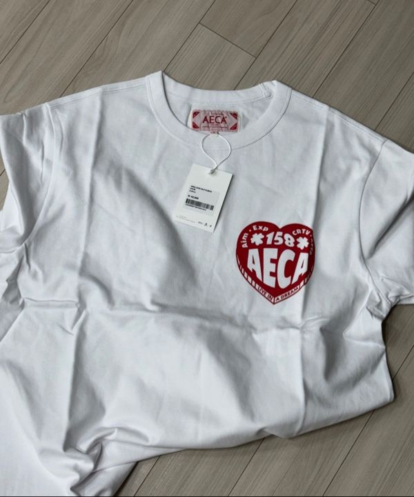 【韓国AECA WHITE エイカホワイト】AECA LOVE HALF SLEEVE 에이카화이트 | AECA LOVE HALF SLEEVE-TOP