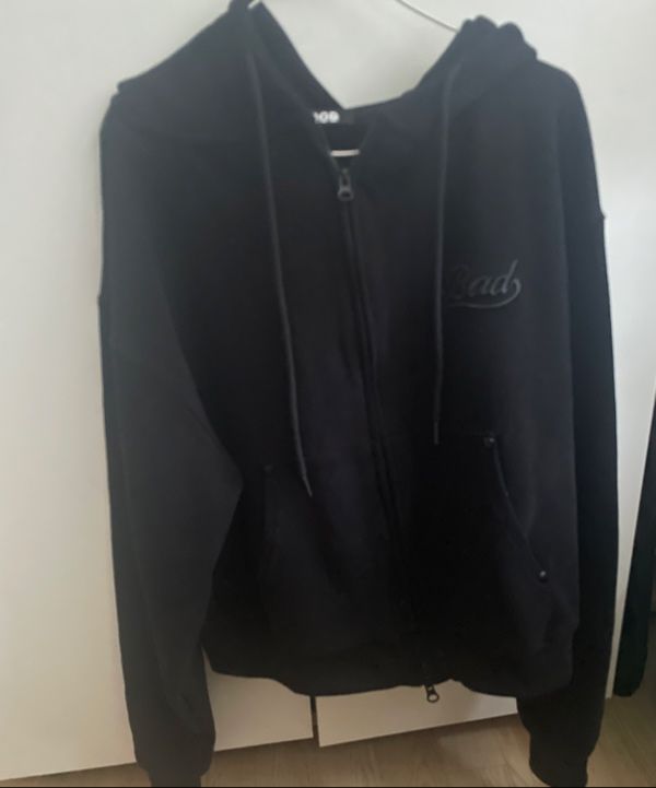 MUSINSA | BADBLOOD Beyond Soft Hooded Zip-Up - Black