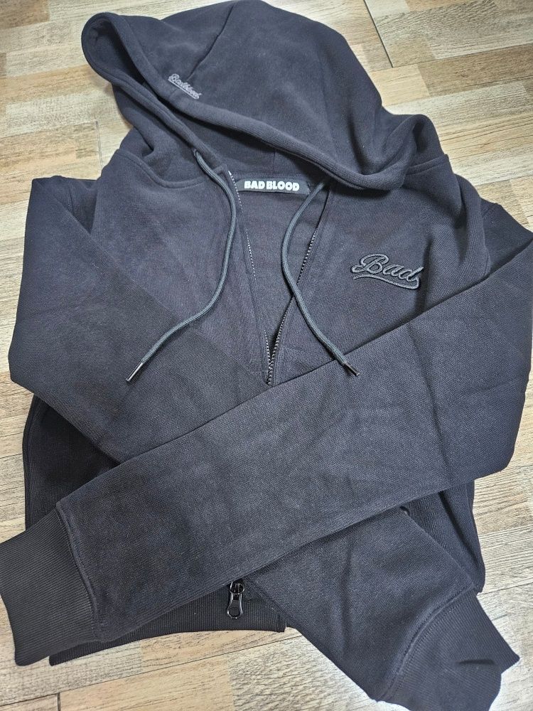 MUSINSA | BADBLOOD Beyond Soft Hooded Zip-Up - Black