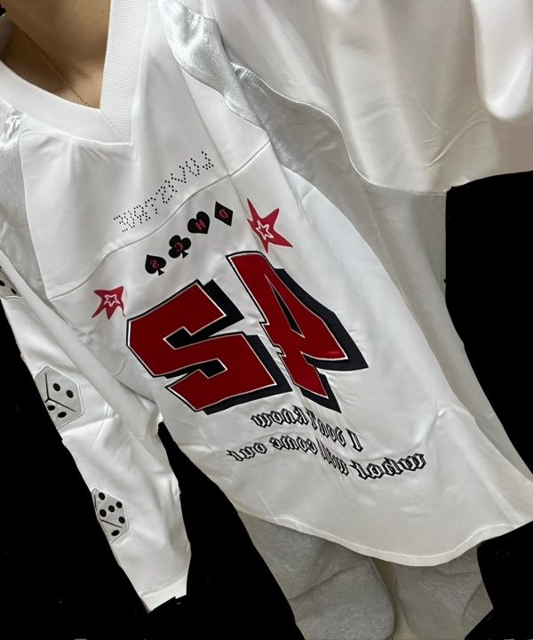 MUSINSA | LUV IS TRUE NM FOOTBALL TEE(WHITE)
