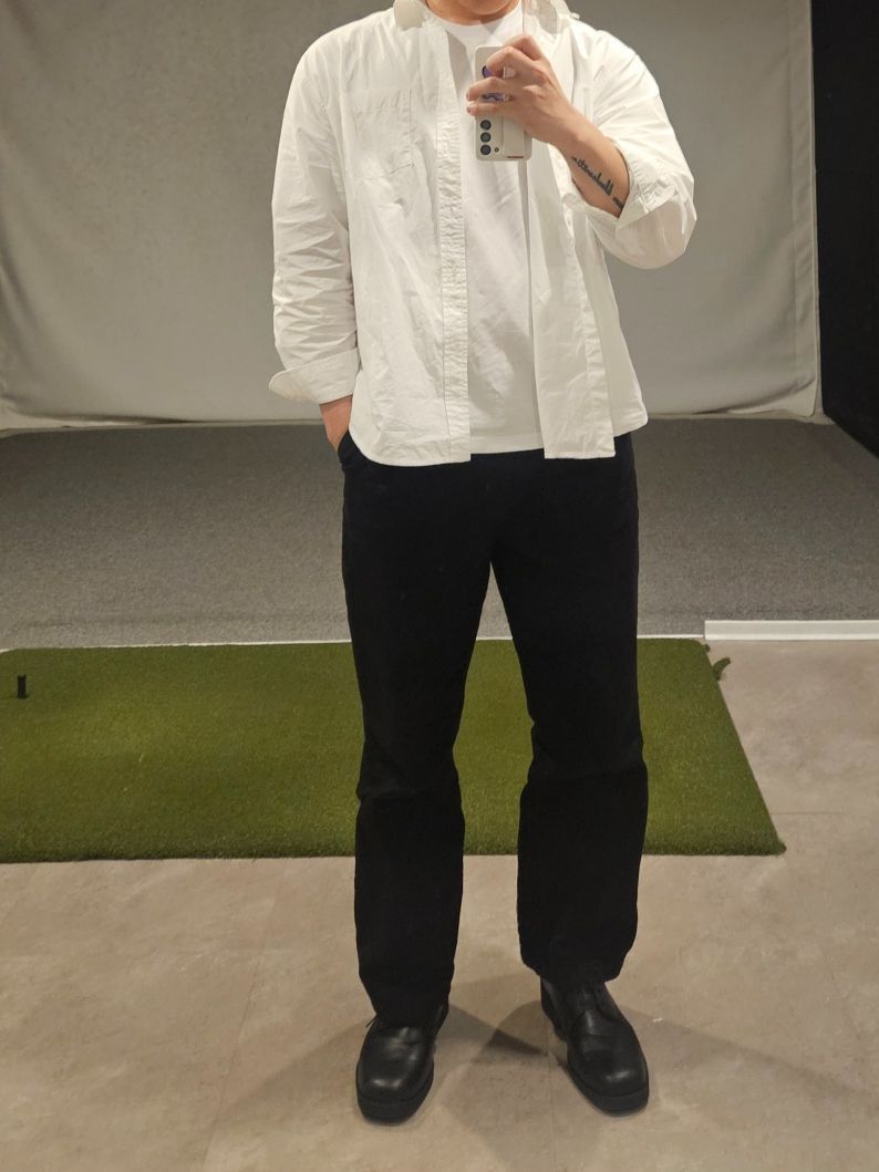 MUSINSA | MUSINSA STANDARD One Tuck Wide Denim Slacks [Low