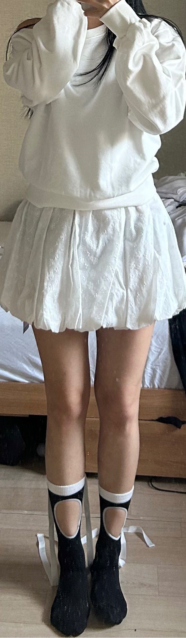 MUSINSA | LETTER FROM MOON Ellie Lace Balloon Pumpkin Skirt