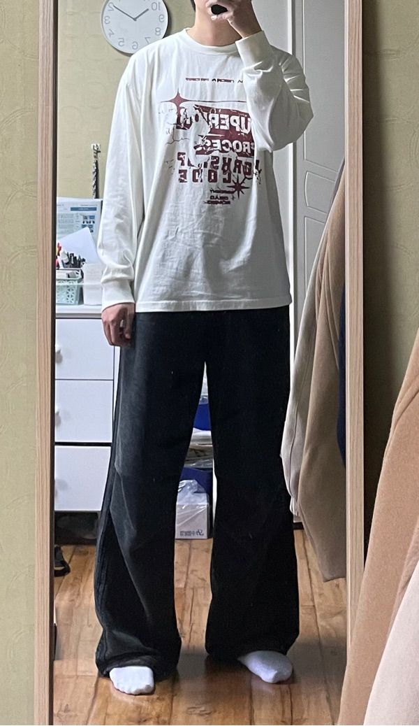 MUSINSA | TRAVEL Superior Pigment Long Sleeve Cream