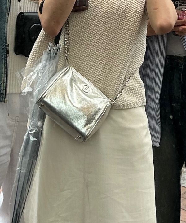 MUSINSA | URAGO Sheer layered wrap skirt