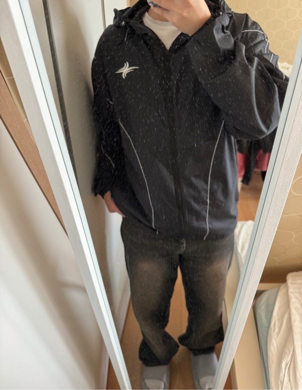 アウターその他 XTONZ XJ113 color combination stitch light windbreaker BLACK MUSINSA | XTONZ XJ113 Color Stitch Light Windbreaker (BLACK)
