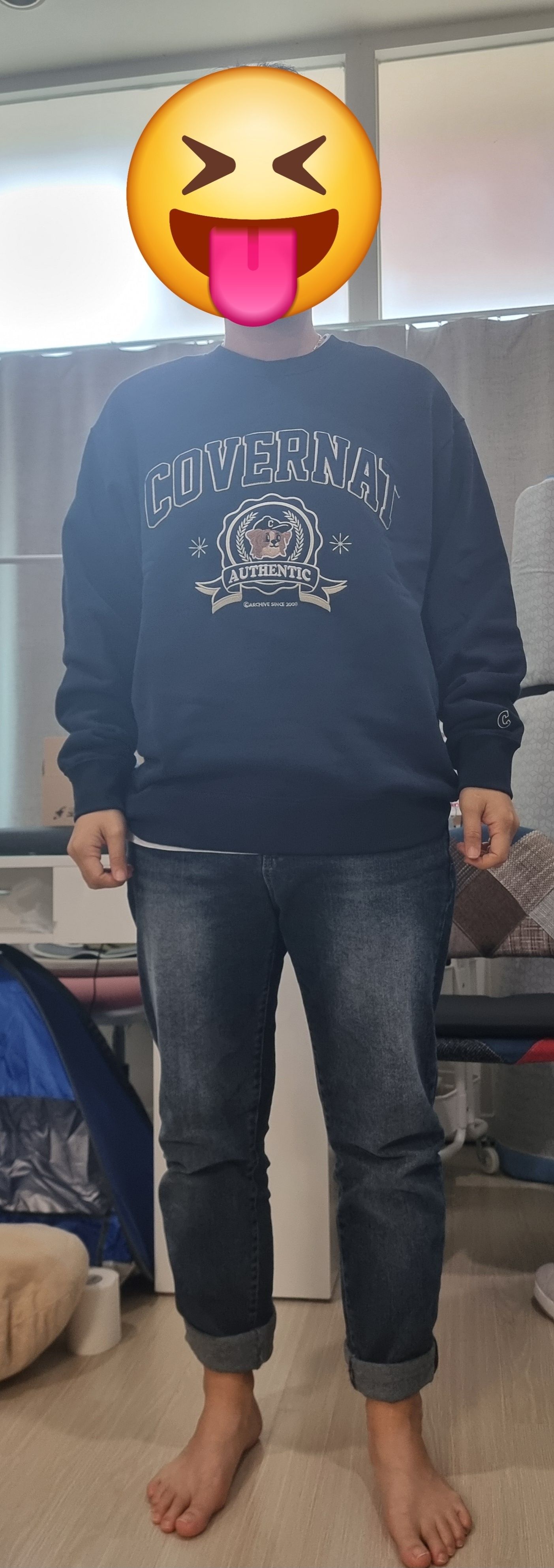 スウェット・トレーナー COVERNAT BORDER COLLIE EMBLEM SWEATSHIRT 4XK339 COVERNAT BORDER COLLIE EMBLEM SWEATSHIRT 4XK339 (COVERNAT