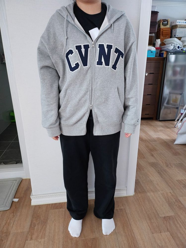 MUSINSA | COVERNAT CVNT Overfit Hoodie Zip-up Black