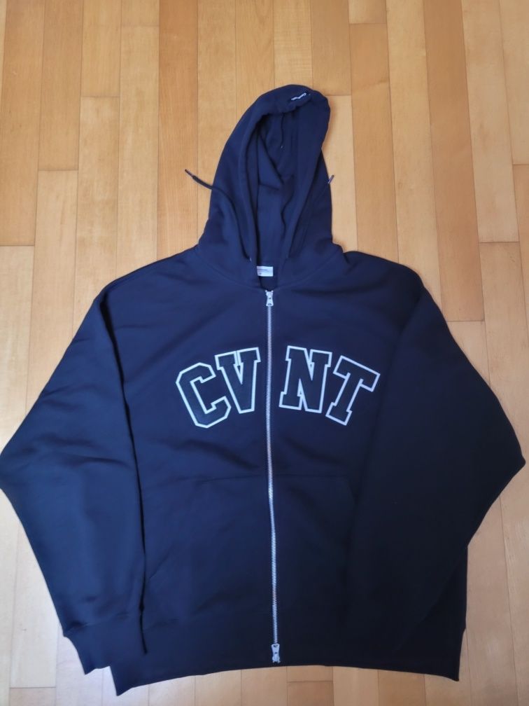 MUSINSA | COVERNAT CVNT Overfit Hoodie Zip-up Black