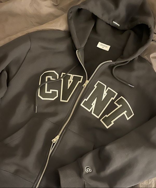 MUSINSA | COVERNAT CVNT Overfit Hoodie Zip-up Black