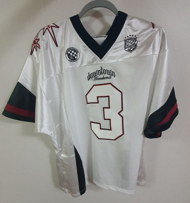 MUSINSA | LARTIGENT L9 BIG NUMBER FOOTBALL TOP(WHITE)