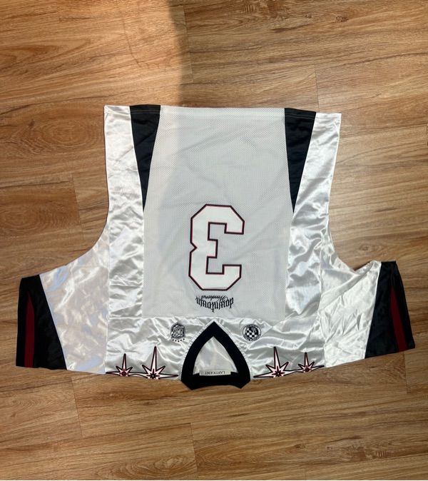 MUSINSA | LARTIGENT L9 BIG NUMBER FOOTBALL TOP(WHITE)