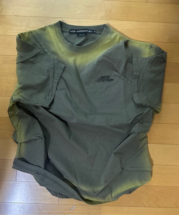 ★ANDERSSON BELL★ Madro Gradient T-shirt atb1079mGREEN A24S Andersson Bell Mardro Gradient T-Shirt in Green | SVD USA