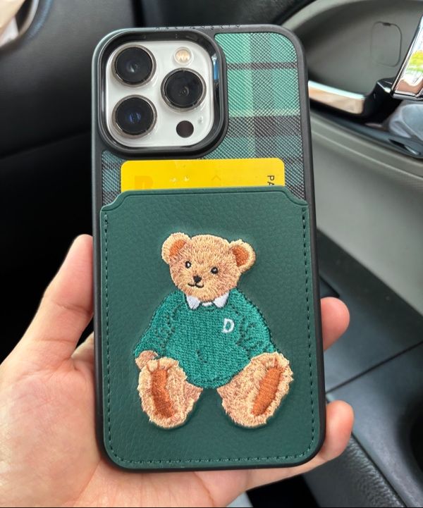 ★DESIGN SKIN★ Running embroidery pocket case green hogun MUSINSA | DESIGNSKIN iPhone 15/14/13 Pro · Pro Max Classic