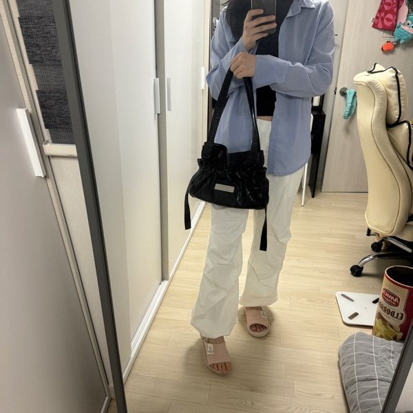 ★MATIN KIM ★FAUX LEATHER SEASHELL MINI BAG 直播商品KM17 - MATIN KIM Faux Leather Seashell Bag 金屬牌雙