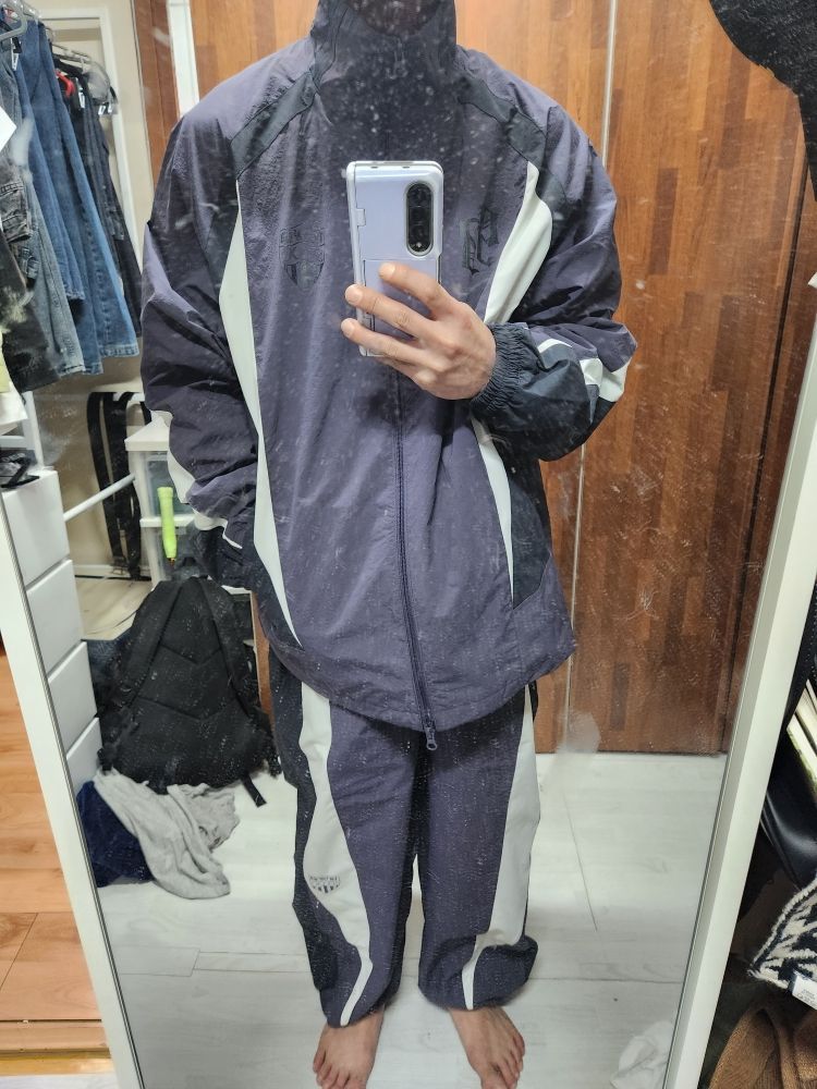 MUSINSA | 1993STUDIO Color Block 93 Sporty Zip-up Jacket_Purple