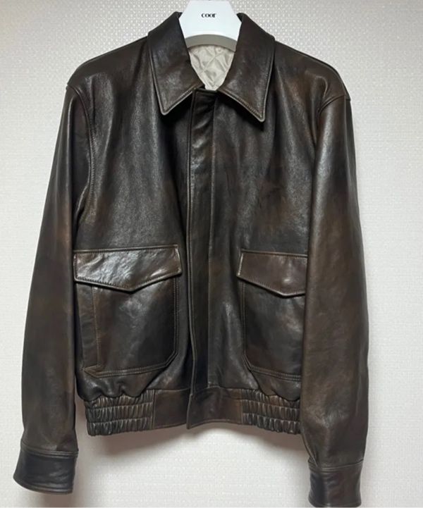 MUSINSA | COOR Vegetable Leather A-2 Jacket (Brown)