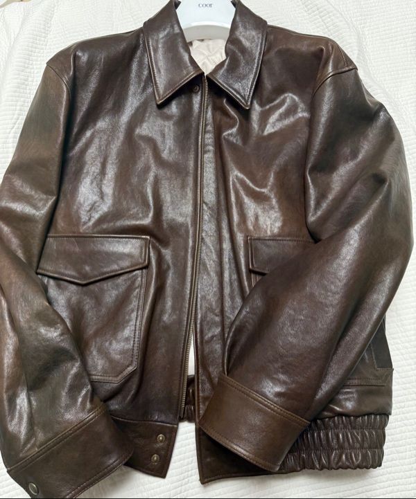 MUSINSA公式 | COOR ベジタブルレザー A-2ジャケット (ブラウン)