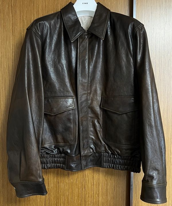 【COOR】人気/ジャケット ★ Vegetable Leather A-2 Jacket ★ COOR】 Vegetable Leather A-2 Jacket /追跡付 (COOR/ジャケット