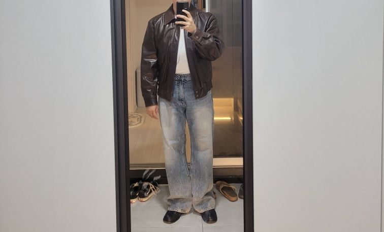 MUSINSA | COOR Vegetable Leather A-2 Jacket (Brown)