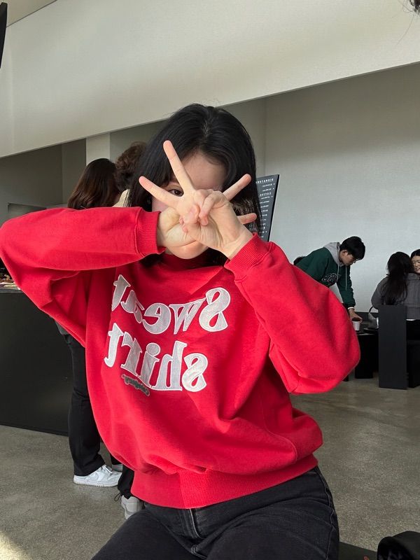 MUSINSA公式 | CATEGORY9 SWEAT SHIRT_TOMATO RED