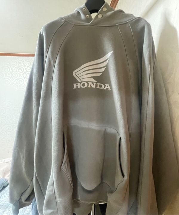 MUSINSA | Honda Motorcycle Vintage Cutoff Crop Hoodie Spray