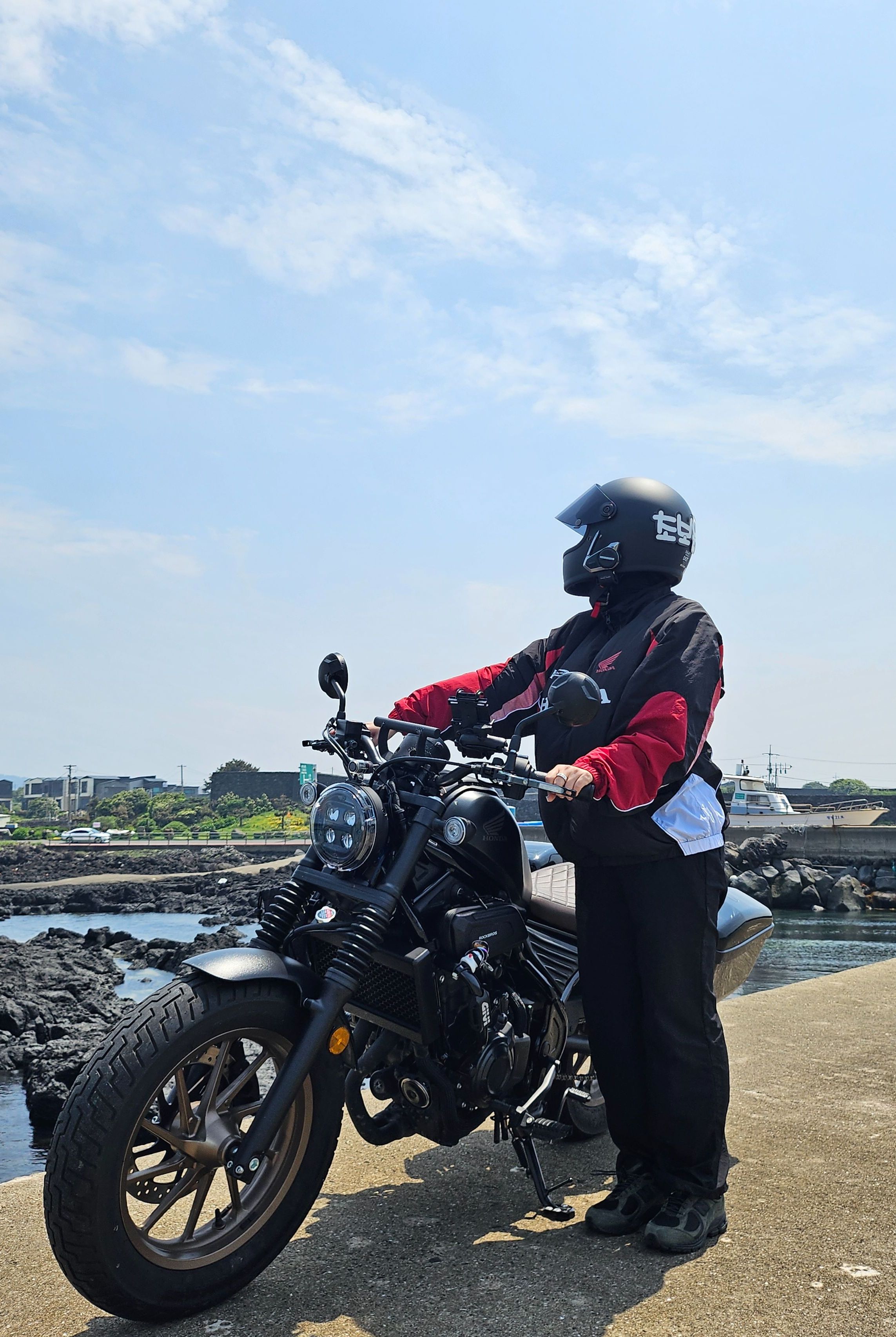 MUSINSA公式 | HONDA MOTORCYCLE APPAREL Track Zip up Jacket Black