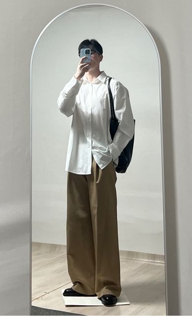 MUSINSA | NOIRER Heavy Chino One Tuck Wide Pants (Black)