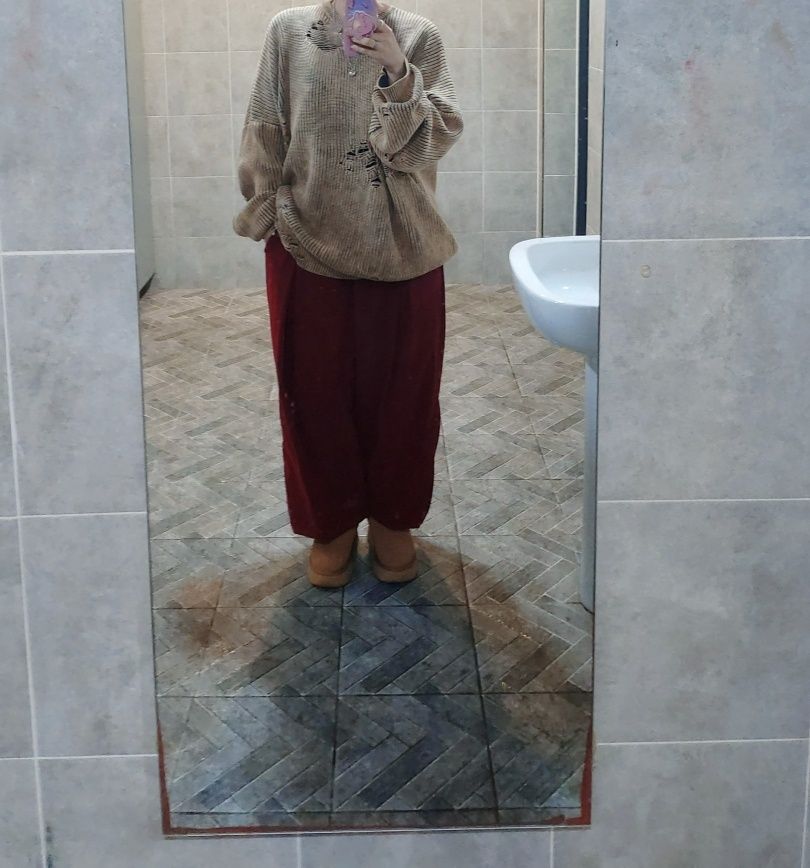 MUSINSA | NOT4NERD Pigment Dyeing Destroyed Knit Sweater