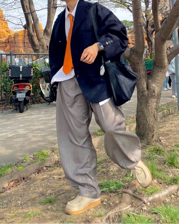 パンツ NOT4NERD TR 3 Tuck Balloon Pants Stripe Brown PT093SBR MUSINSA | NOT4NERD TR 3 Tuck Balloon Pants - Stripe Brown