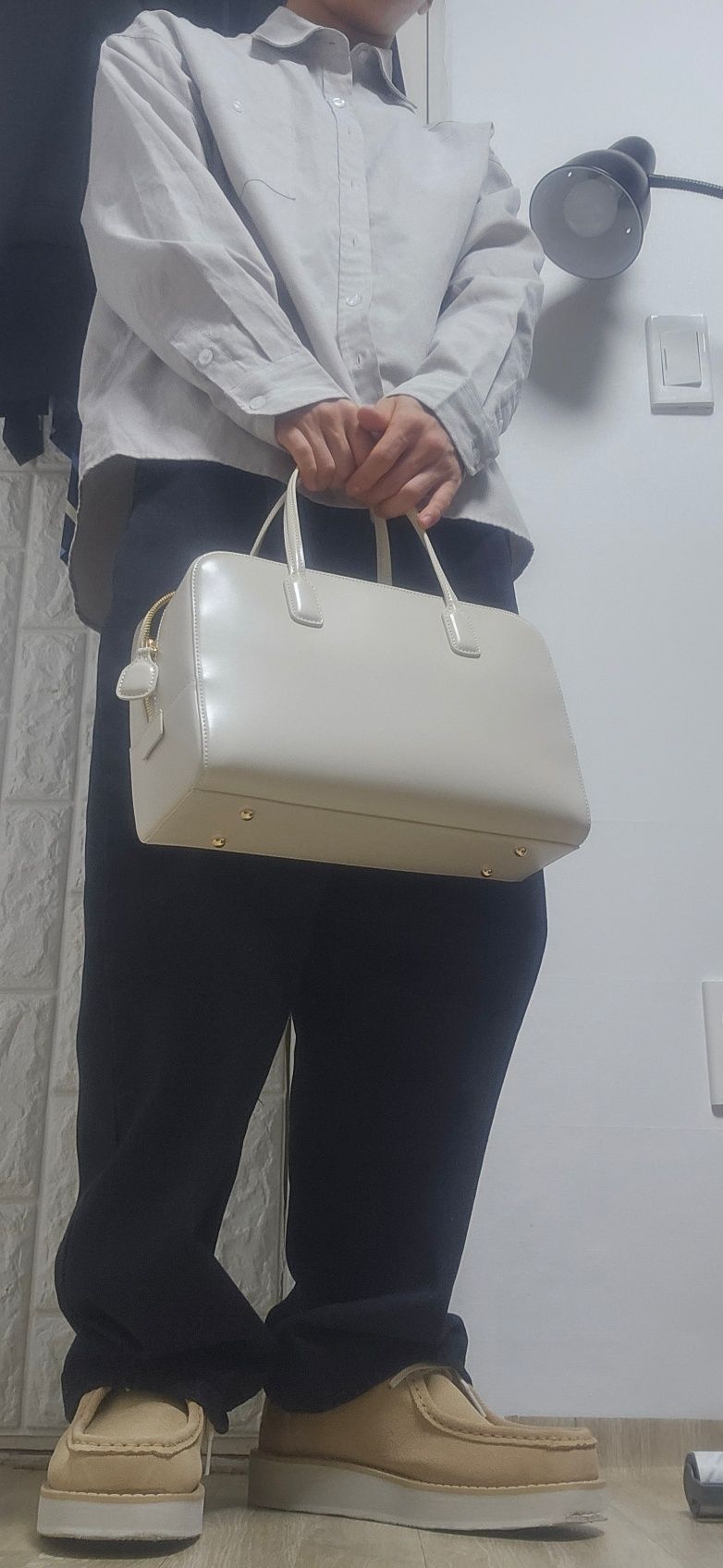 ★DE MERIEL★ Cayley Boston Bag Plus Chestnut CAYLEY BOSTON MUSINSA公式 | DEMERIEL Cayley Boston Bag Plus Chestnut