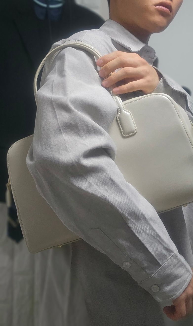 MUSINSA公式 | DEMERIEL Cayley Boston Bag Plus Chestnut