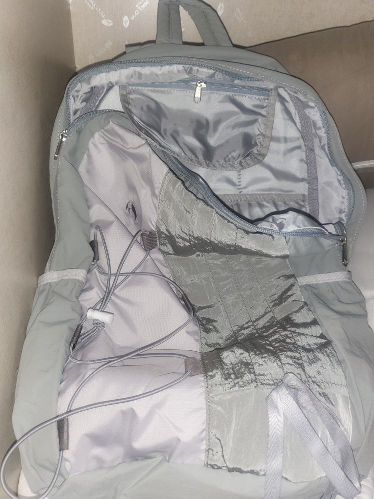 MUSINSA公式 | WAI KEI Half String Nylon Backpack Gray