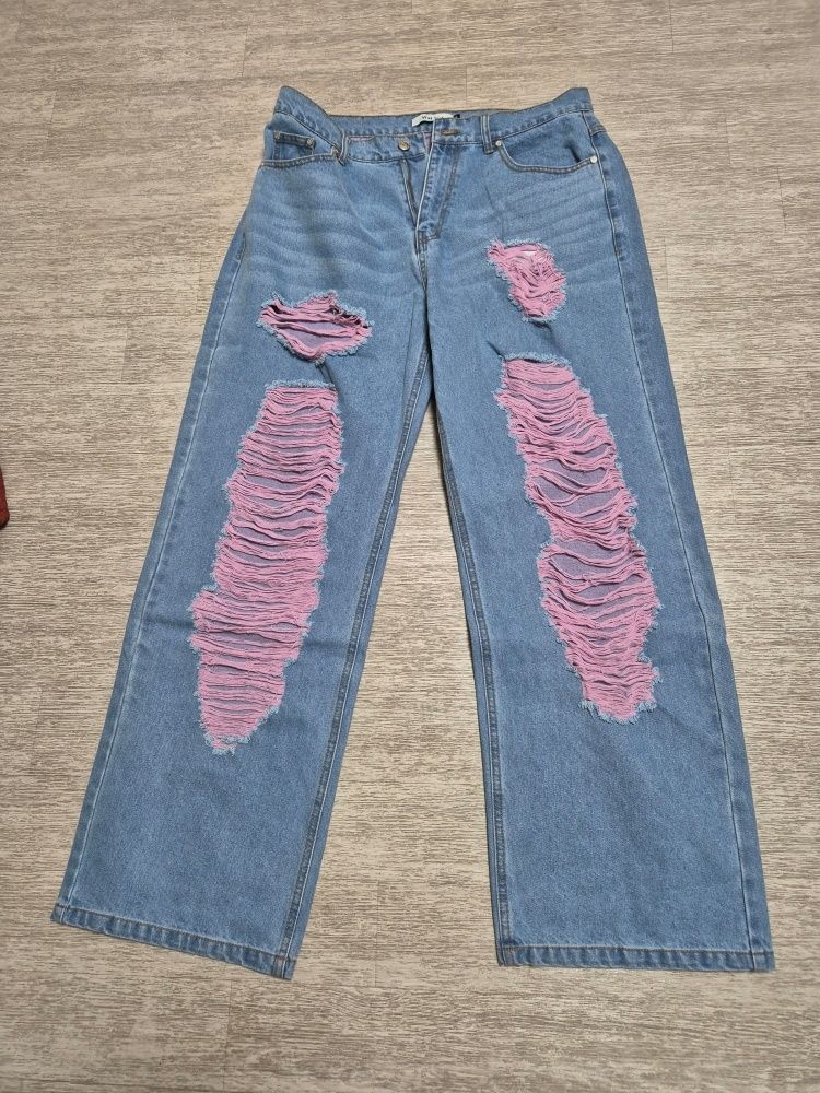 MUSINSA公式 | WAI KEI Color Destroyed Denim Pants Black