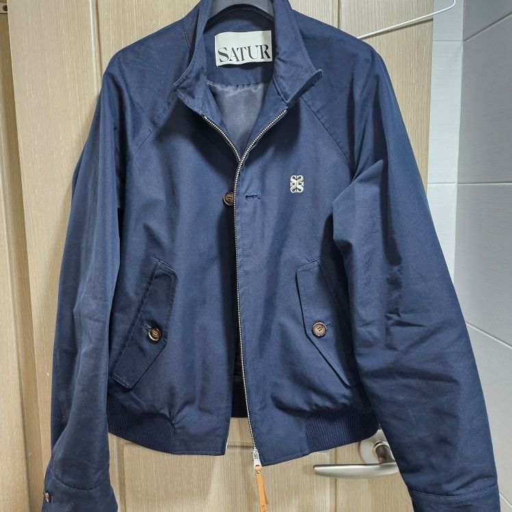MUSINSA | SATUR Lecce Cotton Herrington Jacket Sand Beige