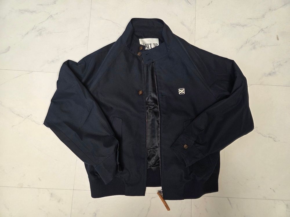 MUSINSA公式 | SATUR Lecce Cotton Herrington Jacket Classic Navy