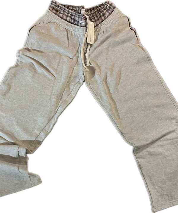 MUSINSA | SCULPTOR Boxer Layered Sweatpants Oatmeal