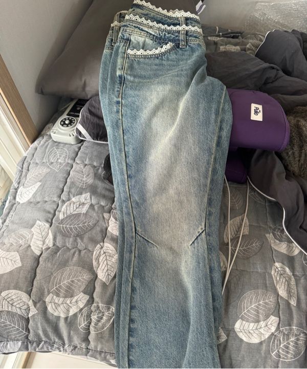 m*o様 Double Waist Boots Cut Denim／Y2K Double Waist Boots Cut Denim Vintage Ice – Sculptor