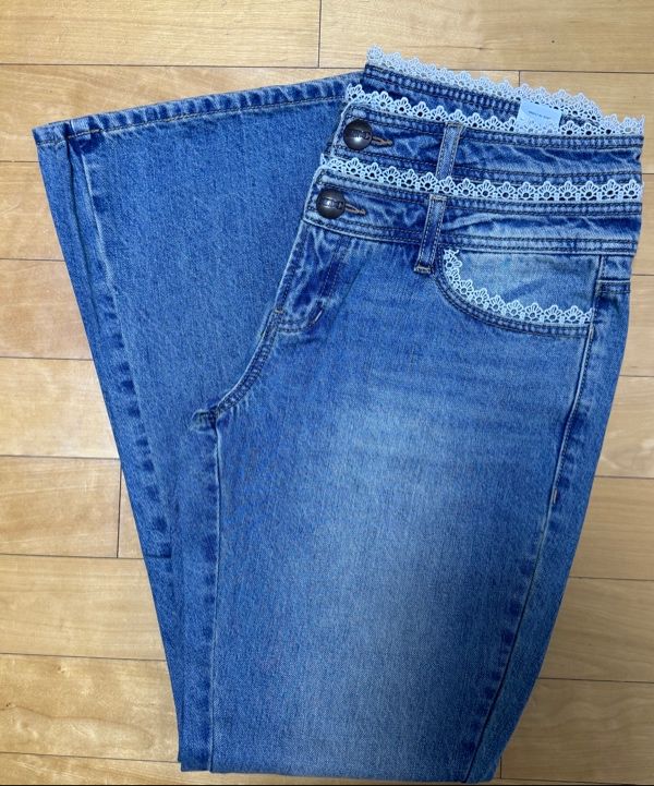 MUSINSA | SCULPTOR Double Waist Boots Cut Denim Mid Blue