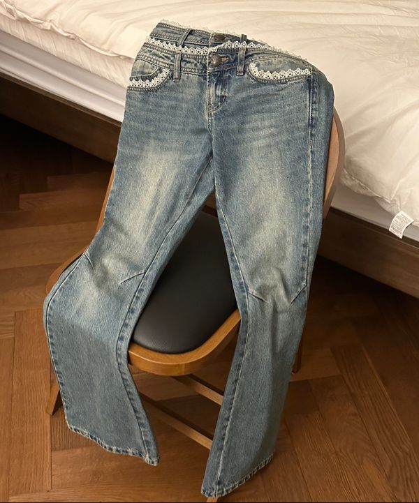 【SCULPTOR 】Double Waist Boots Cut Denim Double Waist Boots Cut Denim Mid Blue – SCULPTOR JAPAN